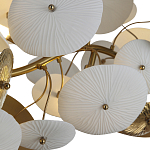 Люстра с белыми и золотистыми цветами G9 Dahlia Flowers Lamp варинант исполнения - 5 | Loft Concept в Москве