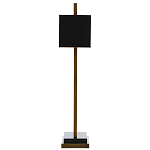 Настольная лампа прямоугольная с черным абажуром Strictness of Forms варинант исполнения - 3 | Loft Concept в Москве