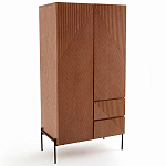 Шкаф с геометрическим рисунком на дверцах Anders Dark Wood варинант исполнения - 2 | Loft Concept в Москве