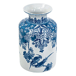 Ваза с мотивами цветущего сада с попугаями Vase Inspired by Nature варинант исполнения - 1 | Loft Concept в Москве