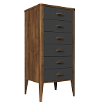 Комод из массива бука с 6-ю ящиками Tasteful Furniture варинант исполнения - 1 | Loft Concept в Москве