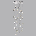 Люстра каскадня с 27-ю прозрачными шарообразными подвесами Bubbles Bocci варинант исполнения - 5 | Loft Concept в Москве