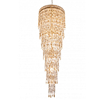 Люстра многоярусная каскадная с хрустальными подвесками Roul Crystal Light варинант исполнения - 5 | Loft Concept в Москве