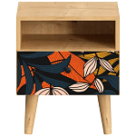 Прикроватная тумба с изображением на ящике Elise Nightstand варинант исполнения - 9 | Loft Concept в Москве