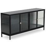 Сервант четырехдверный с рифленым стеклом The Keeper варинант исполнения - 1 | Loft Concept в Москве