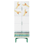 Тумба белая с рисунком Tall Forest Ok White варинант исполнения - 1 | Loft Concept в Москве