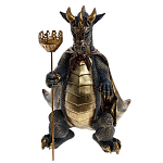 Подсвечник в виде дракона Dragon candlestick Brown Gold варинант исполнения - 1 | Loft Concept в Москве