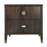 Тумба прикроватная с двумя ящиками Elsa Dreams Walnut варинант исполнения - 5 | Loft Concept в Москве