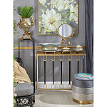 Зеркало с бронзовой подставкой в виде дерева и фарфоровыми птичками на голубом основании Eden Garden варинант исполнения - 3 | Loft Concept в Москве