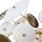 Люстра с белыми и золотистыми цветами Dahlia Flowers Lamp варинант исполнения - 7 | Loft Concept в Москве