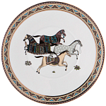 Чайный сервиз из фарфора с изображением лошадей на 6 персон 15 предметов Porcelain Horse Set  варинант исполнения - 6 | Loft Concept в Москве