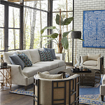 Приставной стол с металлическим золотым  основанием и чёрной столешницей Paradigm варинант исполнения - 2 | Loft Concept в Москве