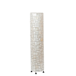 Торшер из перламутра на металлическом каркасе Indonesian Cylinder варинант исполнения - 4 | Loft Concept в Москве