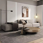 Комплект их 2-х круглых дизайнерских журнальных столов Difelap варинант исполнения - 2 | Loft Concept в Москве