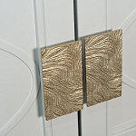 Шкаф бежевый двухдверный с полками и штангой Eccentricity варинант исполнения - 3 | Loft Concept в Москве