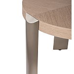 Столик журнальный круглый со светлым шпоном Light Veneer Table варинант исполнения - 6 | Loft Concept в Москве