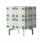 Тумба  с рисунком ShortT Pina Colada Green варинант исполнения - 3 | Loft Concept в Москве