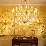 Обои ручная роспись Badminton Deep Rich Gold gilded paper варинант исполнения - 4 | Loft Concept в Москве