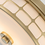 Потолочный светильник для ванных комнат цвета латунь в виде металлической клетки с геометрическими узорами Quoizel варинант исполнения - 4 | Loft Concept в Москве