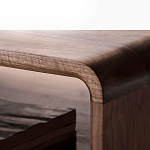 Кофейный стол из дерева с ящиком и нишей для хранения Coffee Walnut Table варинант исполнения - 6 | Loft Concept в Москве