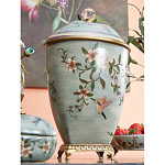 Ваза с крышкой и цветочным узором Genuine Chinese Classics варинант исполнения - 5 | Loft Concept в Москве