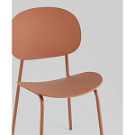 Стул Edie пластик коричневый варинант исполнения - 2 | Loft Concept в Москве