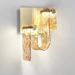 Бра волнистой формы из фактурного стекла Wave варинант исполнения - 6 | Loft Concept в Москве