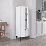 Комод белый с 4-мя дверцами на металлических ножках SPARK MULTIPURPOSE CABINET WHITE варинант исполнения - 7 | Loft Concept в Москве