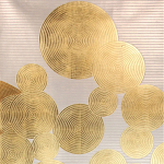 Обои ручная роспись в стиле Арт-деко Namban Colourway SC-289 on gold gilded paper варинант исполнения - 2 | Loft Concept в Москве