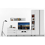 Полка навесная белая открытая Strict Lines  варинант исполнения - 6 | Loft Concept в Москве