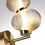 Бра с 2-мя рифлеными стеклянными шарами Marcelh Light варинант исполнения - 8 | Loft Concept в Москве