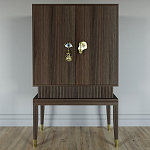 Кабинетный шкаф Elsa Dreams Walnut с 2-мя ящиками варинант исполнения - 3 | Loft Concept в Москве