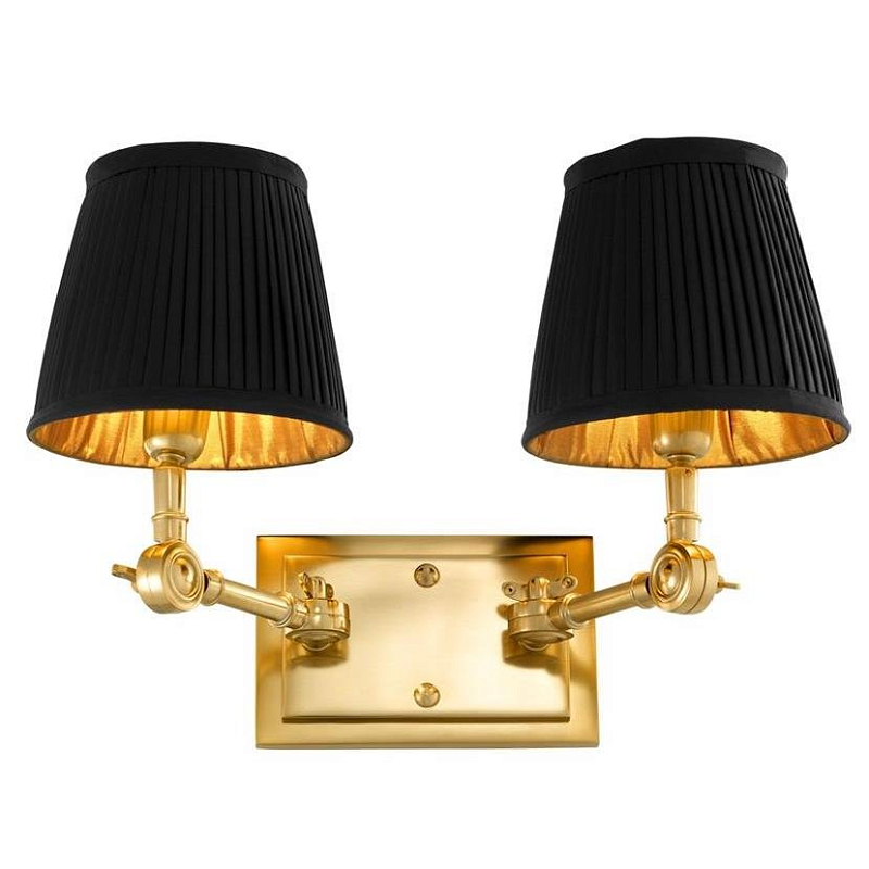  Wall Lamp Wentworth Double Gold+Black      | Loft Concept 