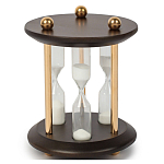 Часы круглые настольные Time Forward песочные варинант исполнения - 1 | Loft Concept в Москве