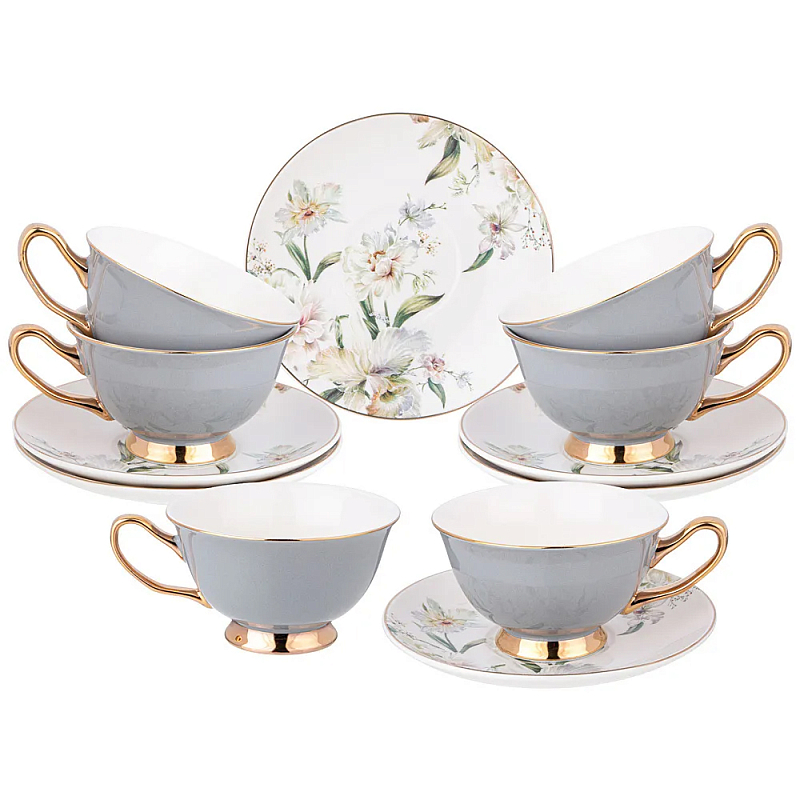      6  Grey Tea Porcelain Set      | Loft Concept 