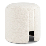 Дизайнерский Пуф Букле Poof Alice White Boucle  варинант исполнения - 1 | Loft Concept в Москве