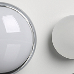 Бра овальной формы белого цвета с 2-мя лампами Lunar Pebbles варинант исполнения - 7 | Loft Concept в Москве