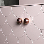 Дизайнерский комод розовый с фактурным фасадом Tiles варинант исполнения - 2 | Loft Concept в Москве