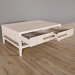 Кофейный стол Primo с двумя ящиками Светлый дуб варинант исполнения - 8 | Loft Concept в Москве