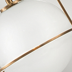 Подвесной светильник с белым плафоном в форме шара в арочной подвеске Hinkley варинант исполнения - 18 | Loft Concept в Москве