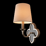 Бра с белым текстильным абажуром и фигурным основанием с зеркальной вставкой Vitorino варинант исполнения - 21 | Loft Concept в Москве