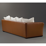 Элитарный современный диван Birmingham с кожаной спинкой варинант исполнения - 2 | Loft Concept в Москве