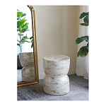 Приставной столик с мозаичным рисунком из раковин устриц Bone Inlay варинант исполнения - 5 | Loft Concept в Москве