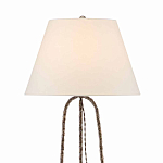 Торшер с конусовидным тканевым абажуром и фактурным каркасом Industrial Profile варинант исполнения - 2 | Loft Concept в Москве