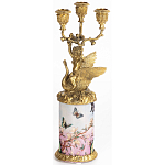 Фарфоровый подсвечник Лебедь с ангелом Asse варинант исполнения - 3 | Loft Concept в Москве
