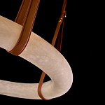 Люстра в форме обруча из натурального камня Minerals of Light варинант исполнения - 3 | Loft Concept в Москве