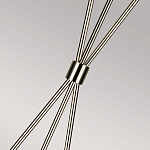 Торшер на трех тонких перекрещенных ножках с белым конусным абажуром из льна Feiss варинант исполнения - 7 | Loft Concept в Москве