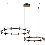 Люстра подвесная с цилиндрическими плафонами на двух круглых подвесах  Arnaut Light варинант исполнения - 4 | Loft Concept в Москве