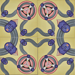 Плитка дизайнерская с узором Дива варинант исполнения - 2 | Loft Concept в Москве