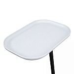 Столик приставной с прямоугольной серой столешницей Steel Stable Table варинант исполнения - 4 | Loft Concept в Москве